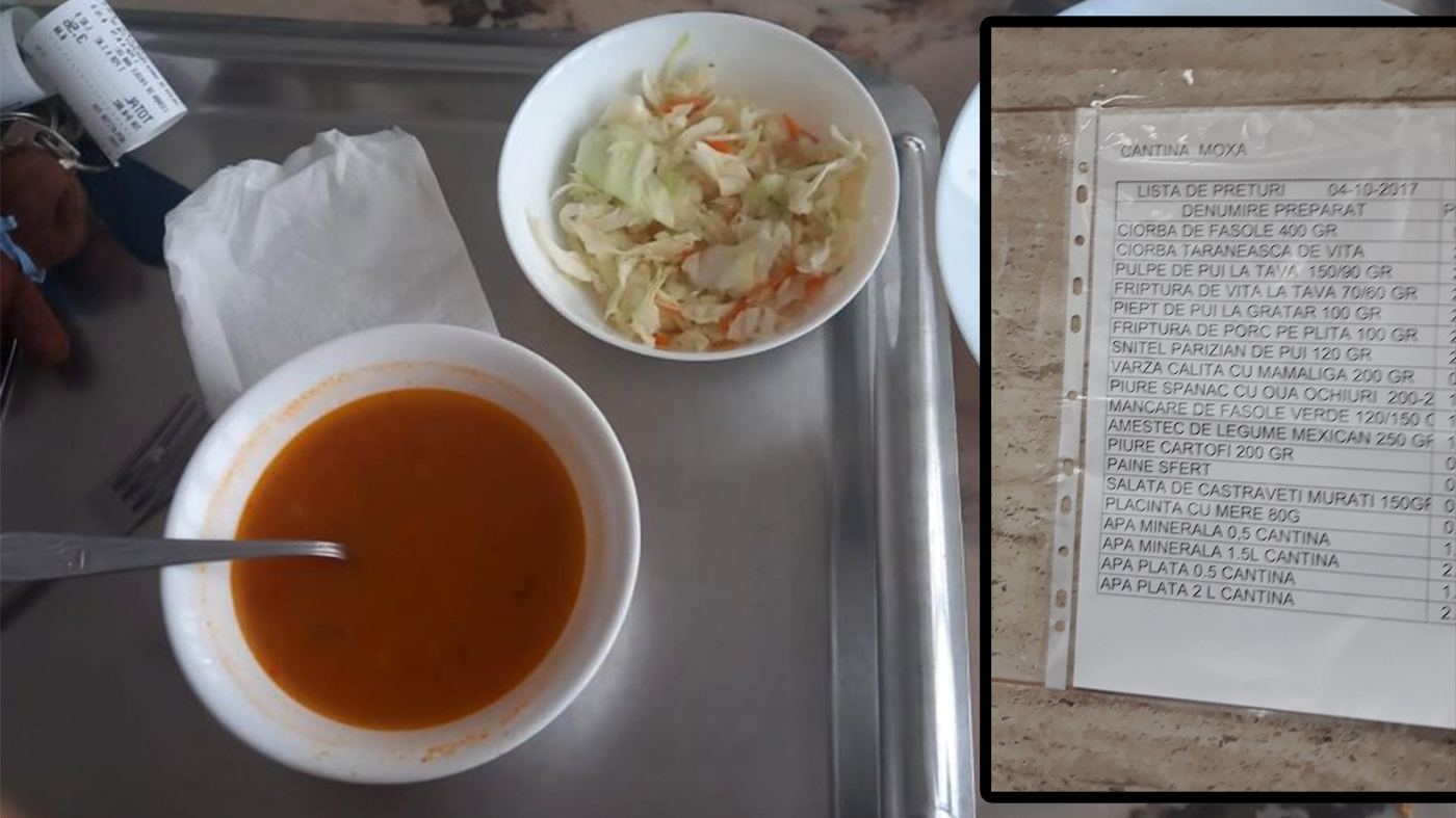 A crezut că e o eroare! Câți lei a dat o studentă pe o ciorbă de cartofi, în cantina din complexul MOXA de la ASE