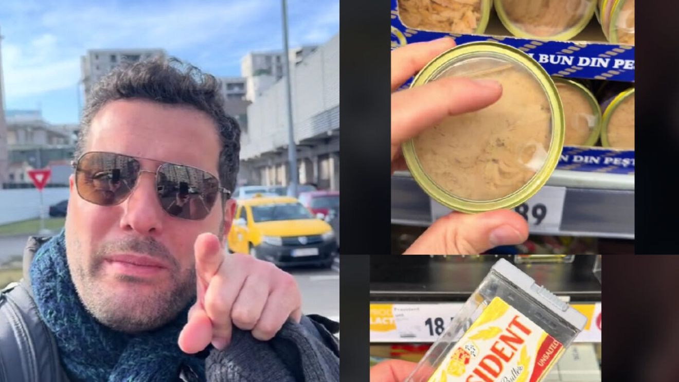 Să cadă din picioare când a văzut cum se vinde untul în Kaufland. Un turist din Italia a filmat tot: ”Nu știu de ce”