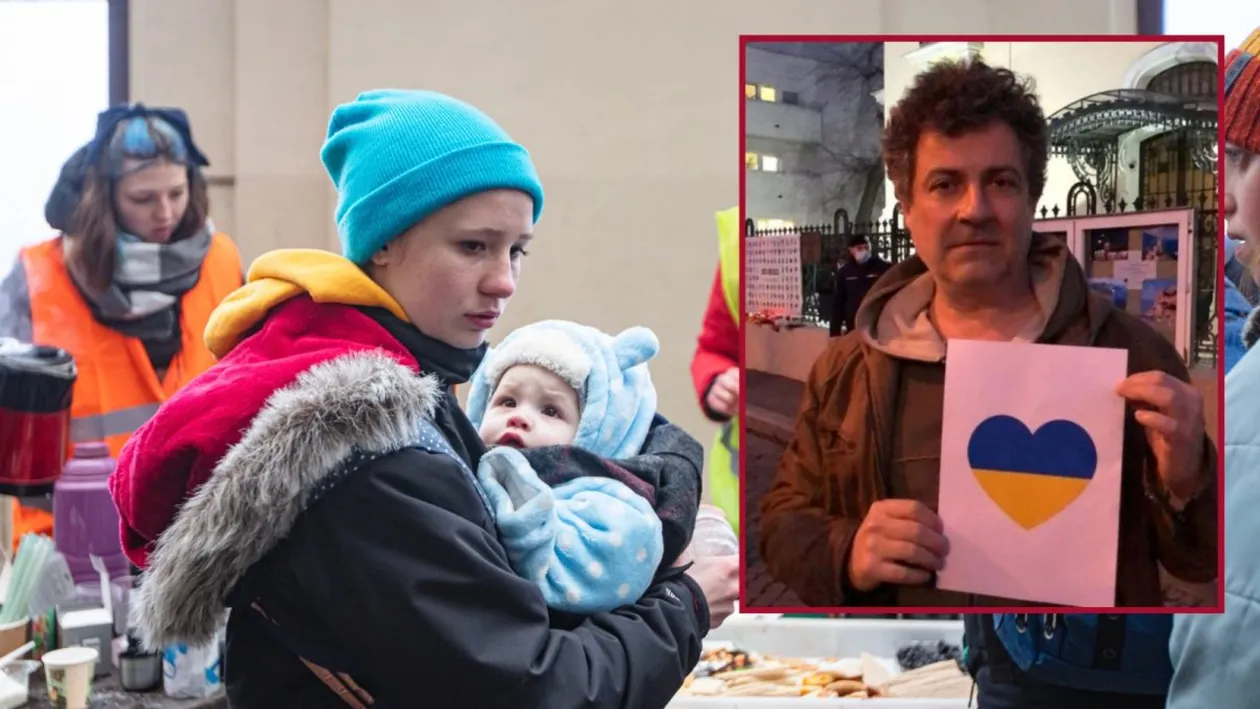 Povestea tulburătoare a familiei de refugiaţi din Ucraina, pe care Mihai Călin a găzduit-o la el în casă: “Au dormit şase zile în baie”