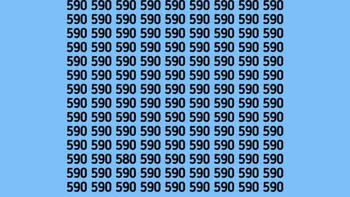 TEST IQ | Identificați numărul 580 din această imagine! Geniile reușesc în 5 secunde