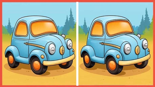 Test de perspicacitate | Descoperiți toate cele 3 diferențe dintre mașina din dreapta și cea din stânga!