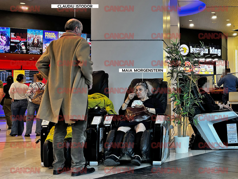 Claudiu Istodor si Maia Morgenstern in mall
