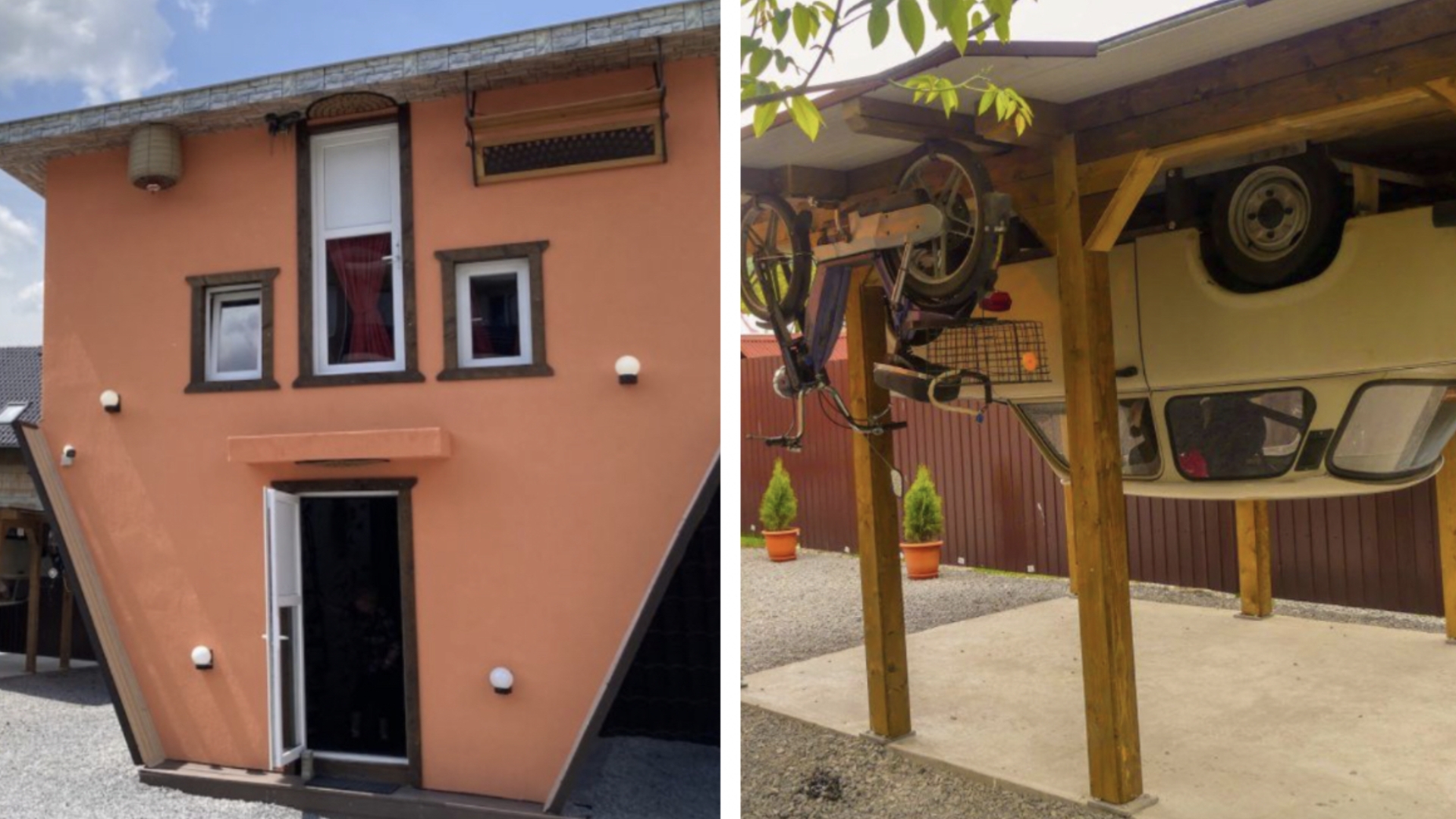 Cea mai neobișnuită casă din Harghita i-a lăsat muți de uimire pe turiști. Unică prin forma sa, locuința a devenit cunoscută la nivel internațional