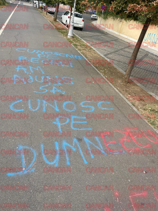 Ce a apărut scris pe gardul palatului lui Gigi Becali. Imaginile surprinse în miezul zilei