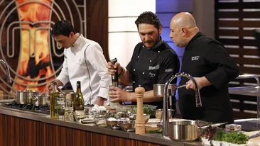 Cei trei jurati de la MasterChef trec la treaba! Vor gati in fata concurentilor!