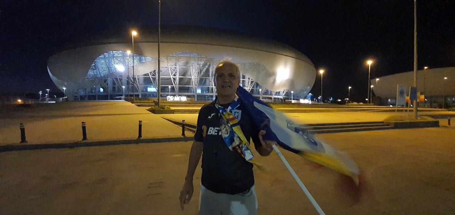 Ion Popa a venit din Băilești doar ca să stea la poarta stadionului în timpul meciului echipei favorite