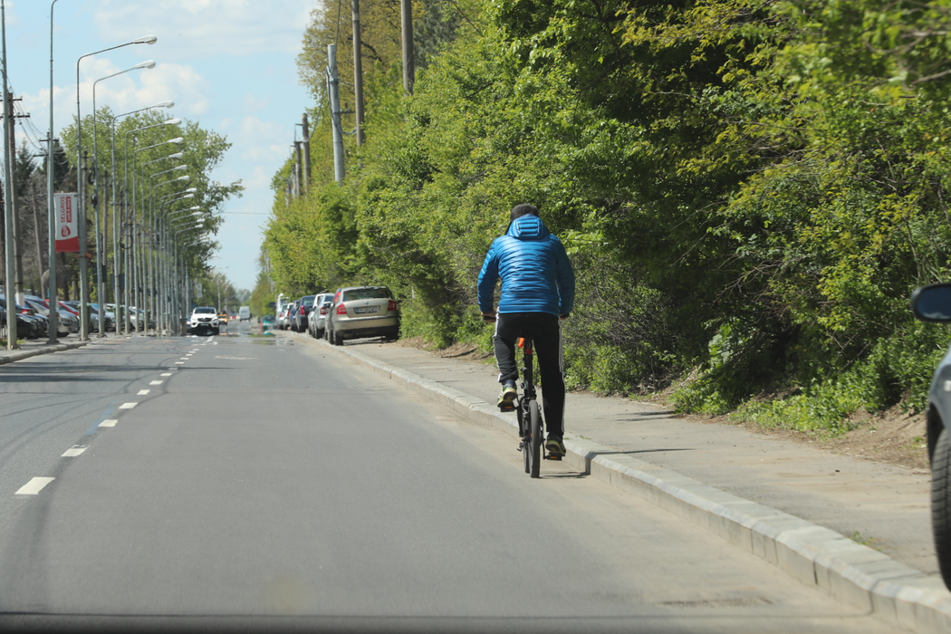 Mihai Mărgineanu preferă să meargă pe bicicletă, în loc să şofeze.