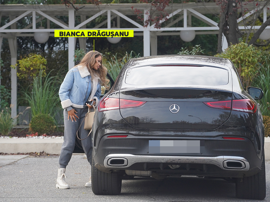 Bianca Drăgușanu a ajuns la sală (Foto: CANCAN.RO)