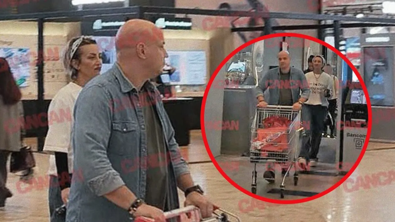 Giulia Anghelescu și soțul, shopping cu țintă precisă. Vlad Huidu s-a lipit de o crăciuniță