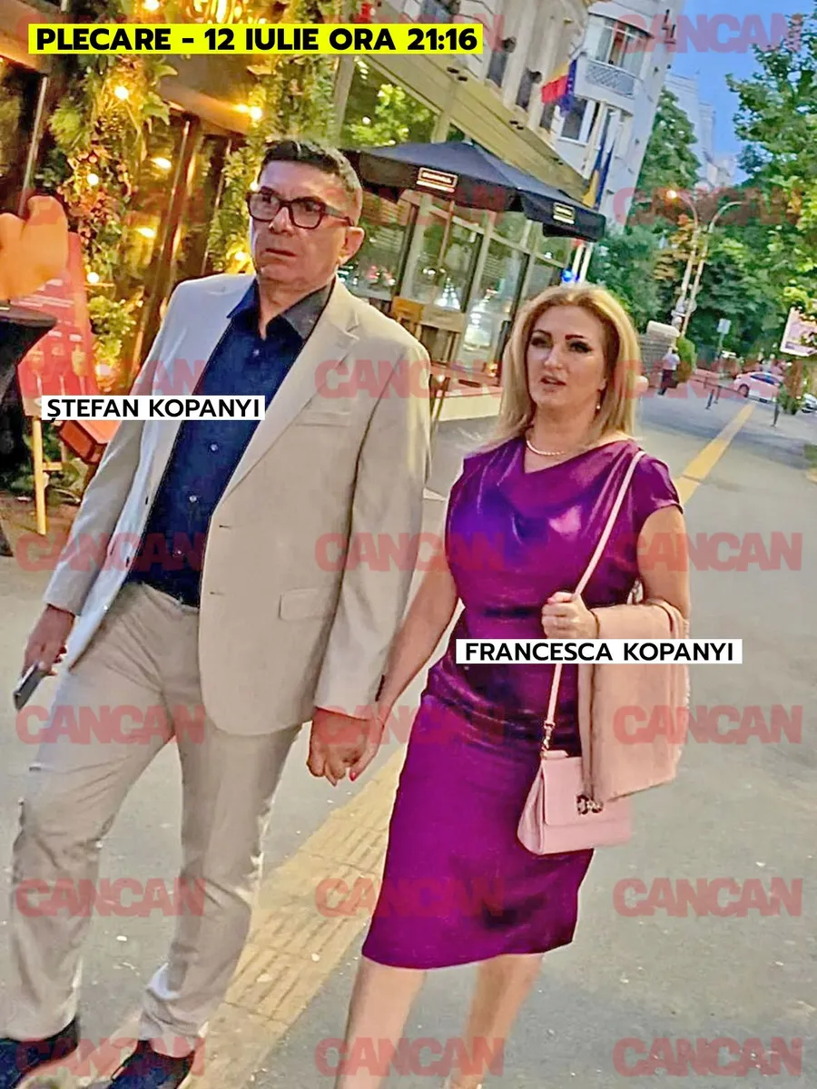 Ștefan Kopanyi și soția lui, Francesca, au luat masa cu premierul.