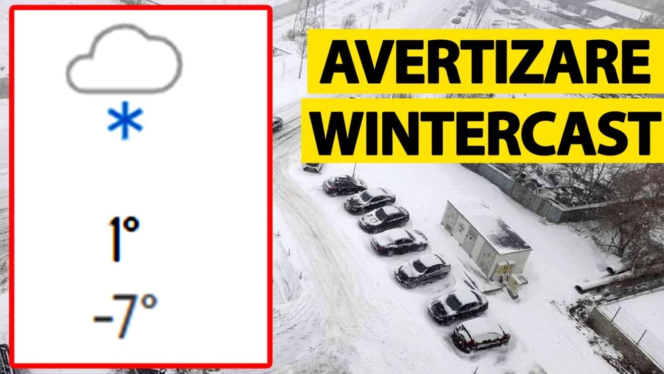 Avertizare "wintercast" emisă de meteorologii Accuweather în București. La ce oră începe să ningă