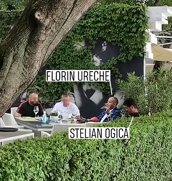 Florin Belu, zis "Ureche", alături de Stelian Ogică