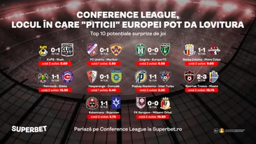 Piticii Europei pot da lovitura! Vezi potențialele mari surprize din Conference League
