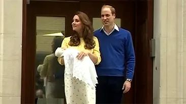 Primele imagini cu fiica lui Kate Middleton si a printului William!