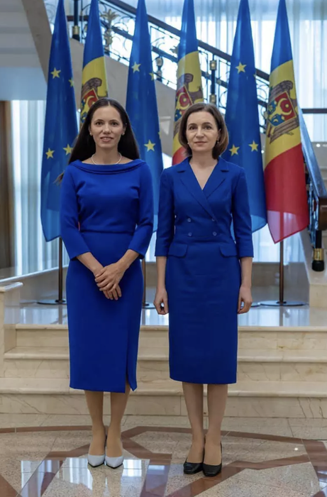 Mirabela Grădinaru și Maia Sandu