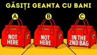 Test IQ pentru genii | În ce geantă se află bani? Doar 1% își pot da seama în doar 5 secunde