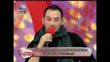 Stefan Stan a daruit un buchet de flori unei tinere