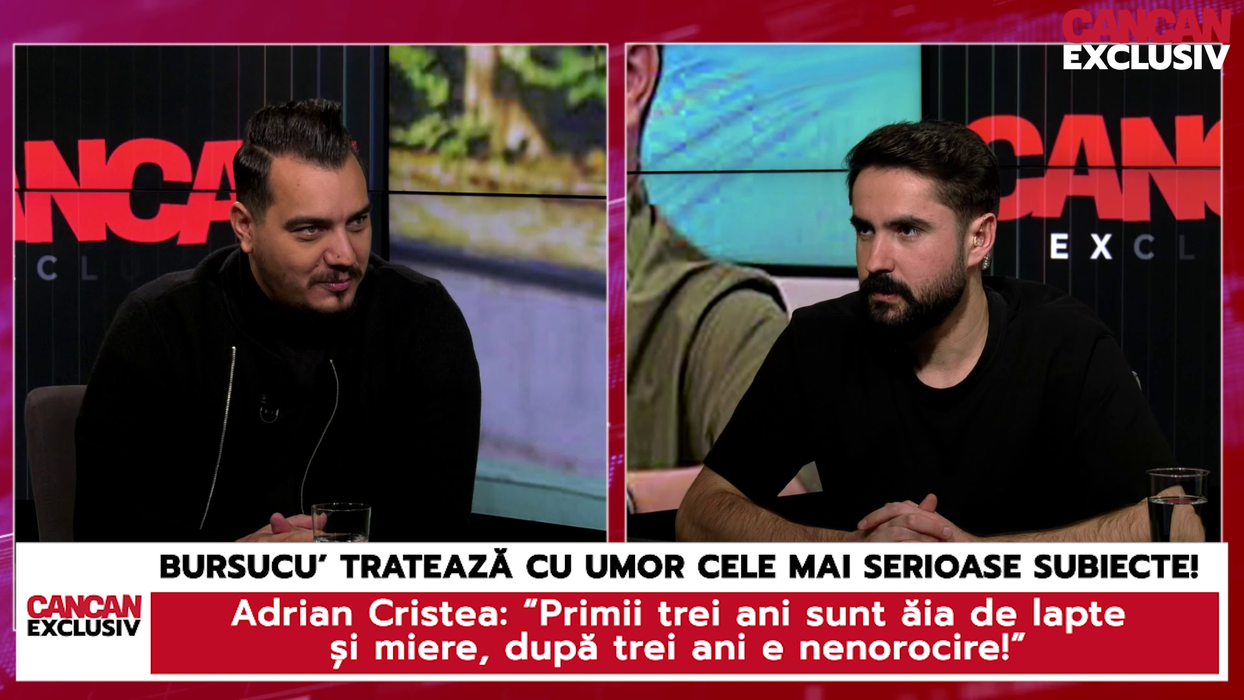 Bursucu' Adrian Cristea a vorbit deschis despre relația cu viitoarea soție, dar și despre nunta cu aceasta, într-un episod special de CANCAN EXCLUSIV (Foto: captură video)