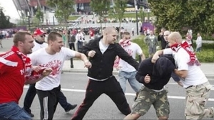 Incidente la Kiev înainte de finala Champions League: „cormorani” atacaţi de huligani ucraineni!