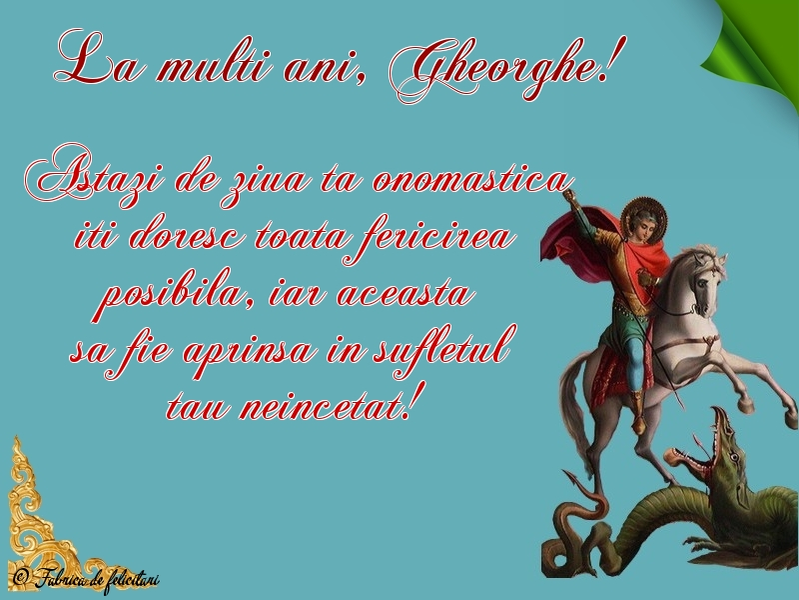 Cele mai frumoase urări și SMS-uri de Sfântul Gheorghe. Mesaje virtuale cu imagini