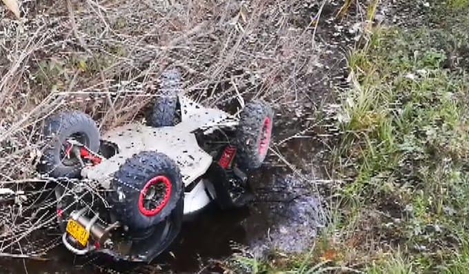 Clipa fatală! Un tânăr de 24 de ani din Dâmbovița a murit după ce s-a răsturnat cu ATV-ul de pe un pod