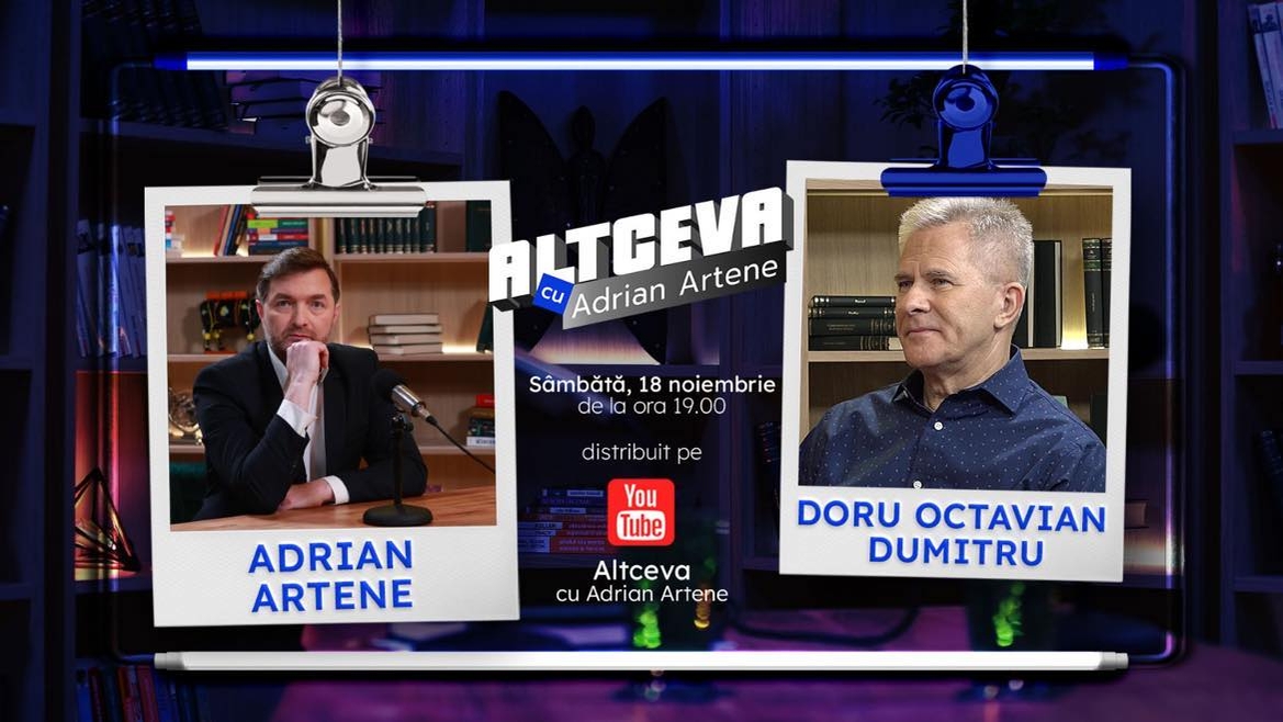 Doru Octavian Dumitru, cu o dexteritate perfectă, jonglează cu umorul și adevărul, la „Altceva cu Adrian Artene”