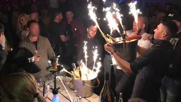 Ex-ginerele milionar a lui Mădălin Voicu a comandat zeci de sticle de şampanie timp de 14 ore! Nebunia l-a costat…