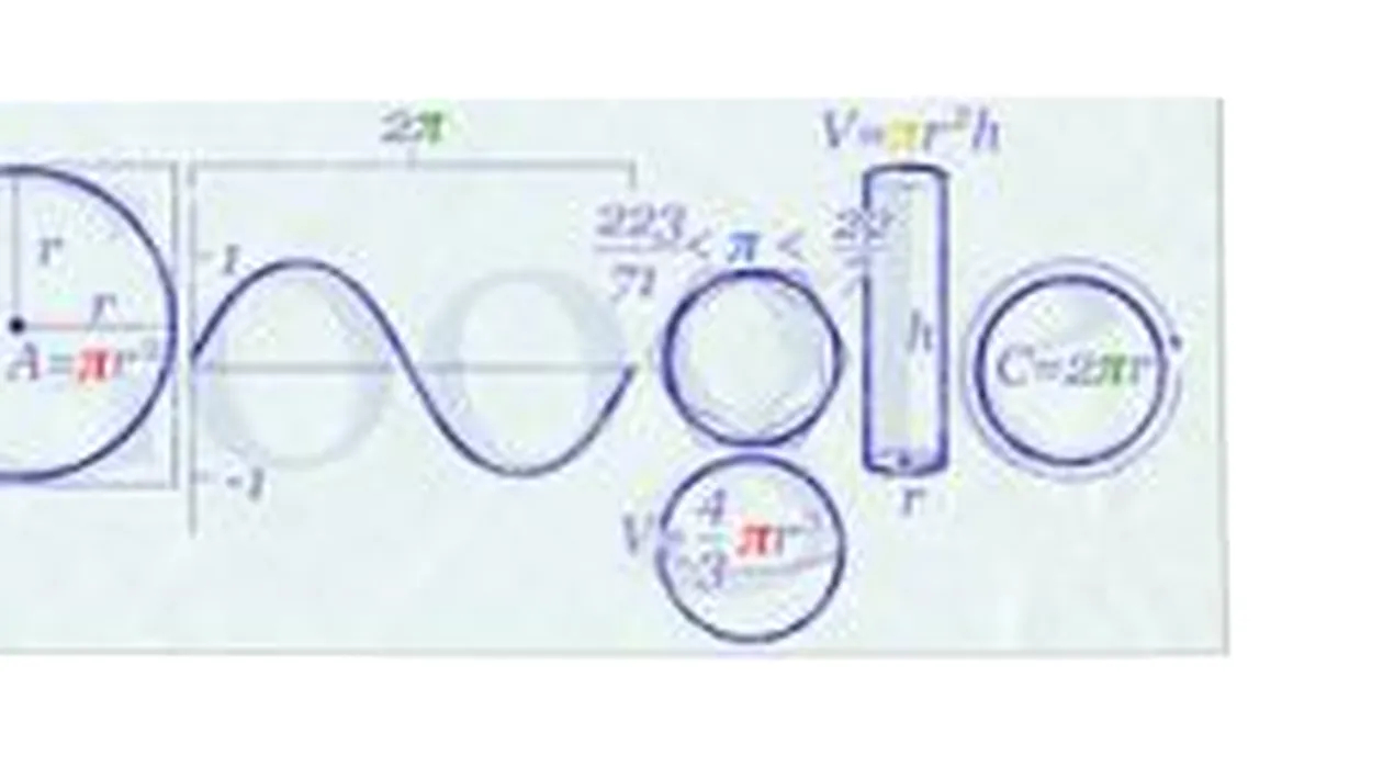 Google si-a schimbat logoul pentru a celebra Ziua Mondiala a numarului Pi