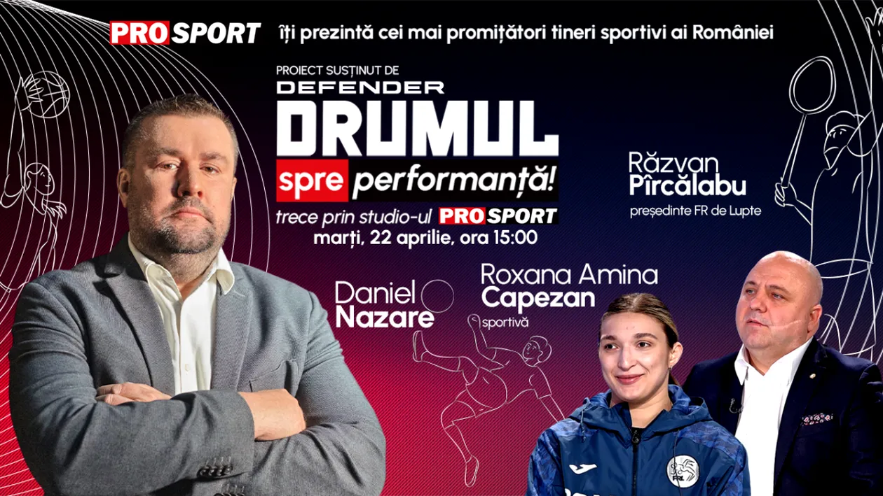Andreea Amina Capezan și Răzvan Pîrcălabu vin la emisiunea „Drumul spre performanță”. Au luptele viitor în România?