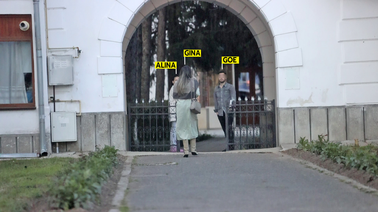Gina, Goe si Alina intră în Mănăstirea Țigănești (Foto: CANCAN.RO)