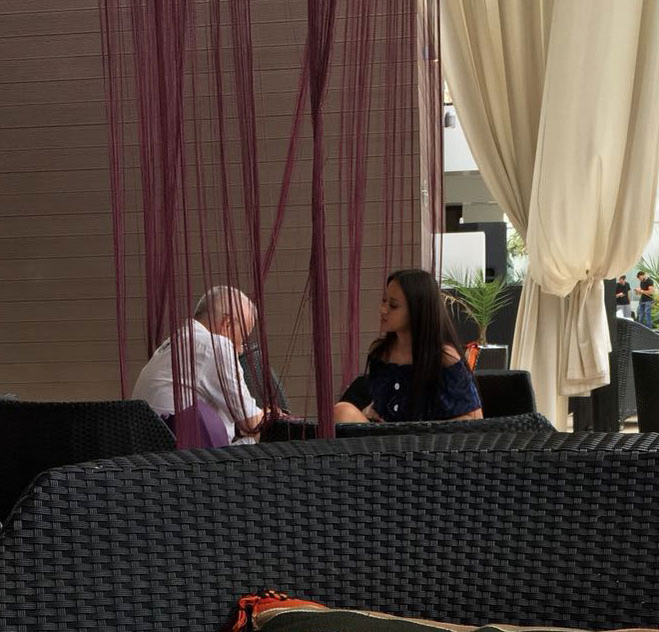 Irinel Columbeanu și Oana Cojocaru  fost împreună la piscină