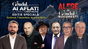 Gândul prezintă Ai aflat! cu Ionuț Cristache - Ediție Specială, duminică, 7 decembrie, de la ora 20.00, live pe Gândul. Alege Cu Gândul la București!