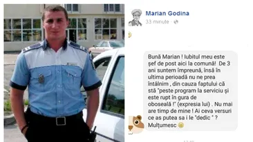 ”Să-ţi spună cum o cheamă!”. Nevasta unui şef de post a apelat la MARIAN GODINĂ ca s-o ajute cu soţul ei