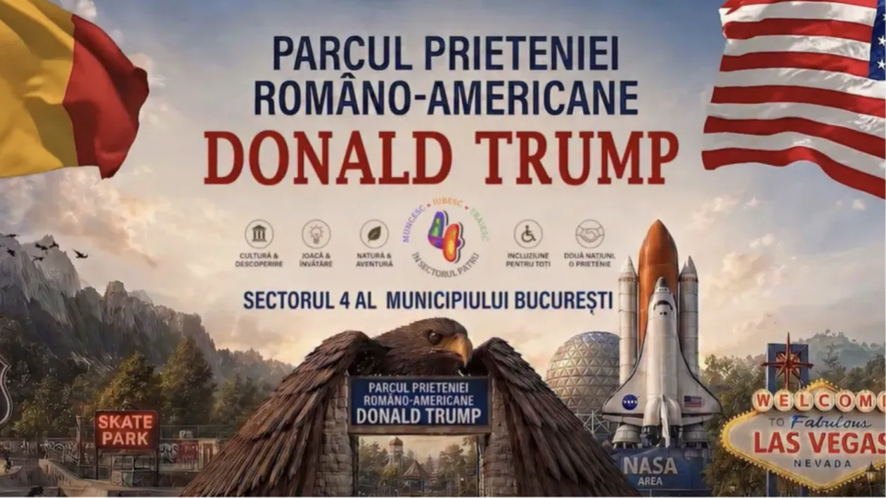 Daniel Băluță anunță un nou parc în Sectorul 4, care va purta numele lui Donald Trump: „Un simbol al prieteniei dintre România și Statele Unite”