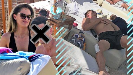 Unul dintre fotbaliștii de ”națională” se recuperează... la plajă! Imagini în exclusivitate cu fundașul & soția lui