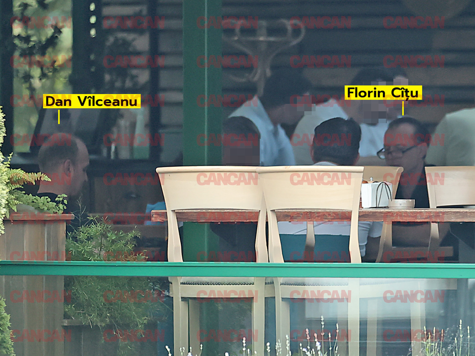 Florin Cîțu, relaxat la cafenea, alături de Dan Vîlceanu