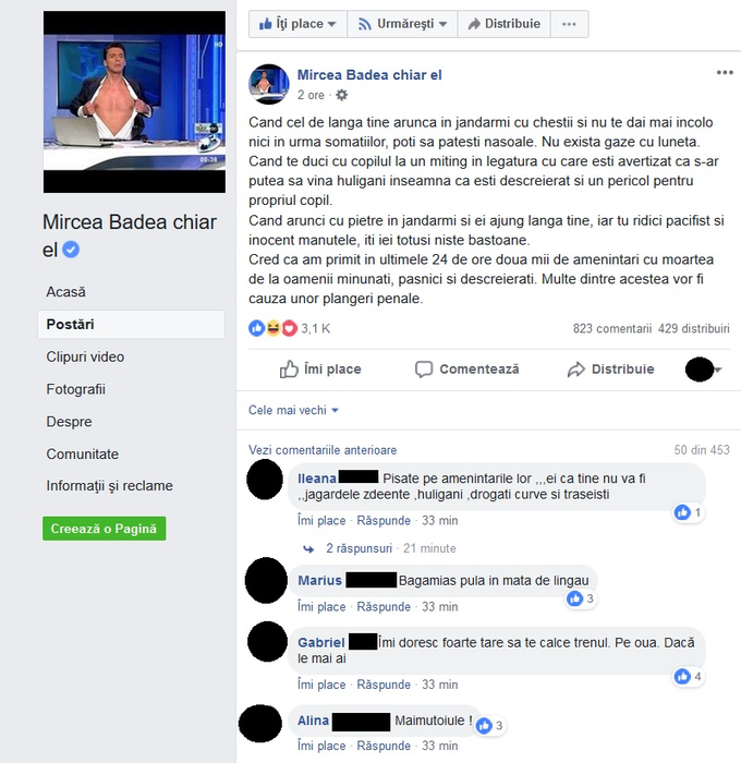 Mircea Badea, amenințat cu moartea după protestul diasporei: “Multe dintre acestea vor fi cauza unor plângeri penale”