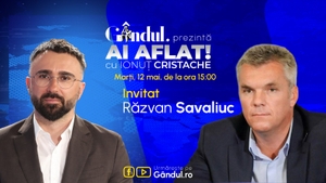 „Ai Aflat! cu Ionuț Cristache” începe marți, 12 mai, de la ora 15.00, live pe Gândul. Invitat: Răzvan Savaliuc