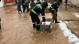 Cod roșu de inundații în Bihor. Oamenii sunt disperați, au pus în jurul caselor ziduri din saci de nisip