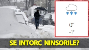 Meteorologii Accuweather au modificat prognoza. Se întorc ninsorile în România?!
