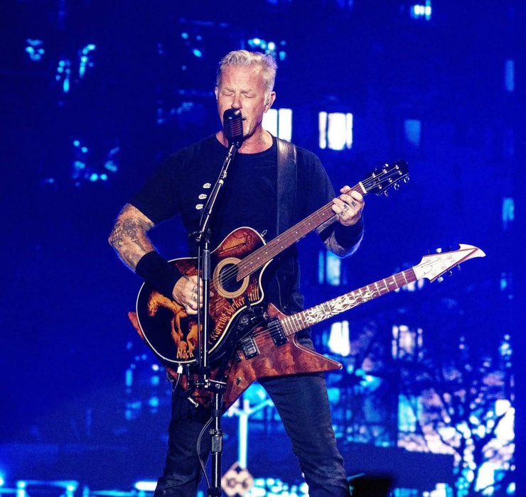 Dino Muradian a pirogravat mai multe chitare pentru membrii trupei Metallica. sursă - social media