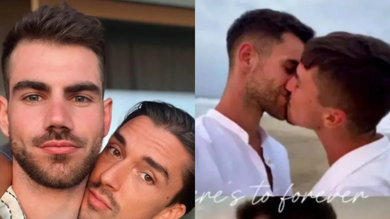 Cum arată inelele de logodnă pe care le poartă Emil Rengle și Alejandro Fernandez. Cei doi s-au logodit pe o plajă din Mexic