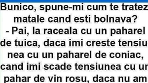 BANC | Nepotul o întreabă pe bunică: ”Cum te tratezi matale când ești bolnavă?”