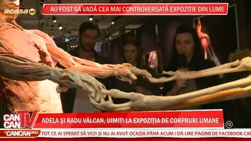 Au fost sa vada expozitia de corpuri umane. Adela Popescu: Mi-e mult mai simplu sa-l dezbrac pe Radu si sa invat asa anatomie