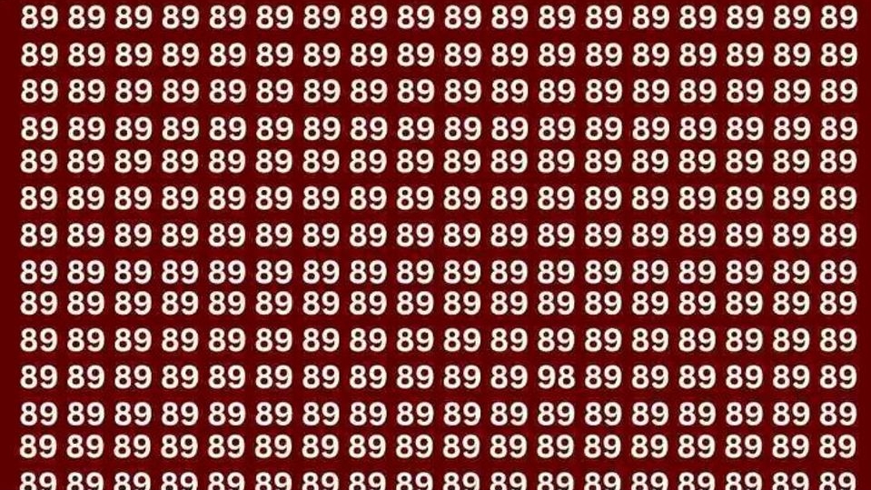Iluzia optică ce îți testează atenția | Găsește numărul 98 în maximum 5 secunde