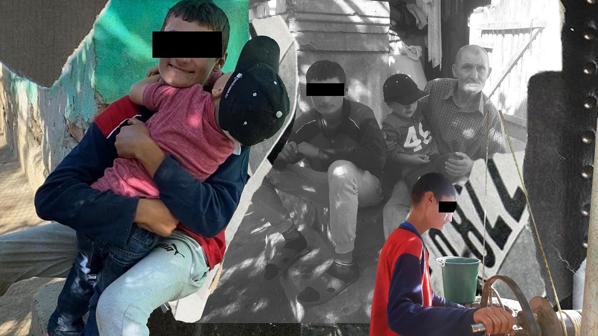 Povestea cutremurătoare a lui Cosmin. La 16 ani, munceşte cu ziua prin sat pentru a-şi întreţine tatăl bolnav și frățiorul