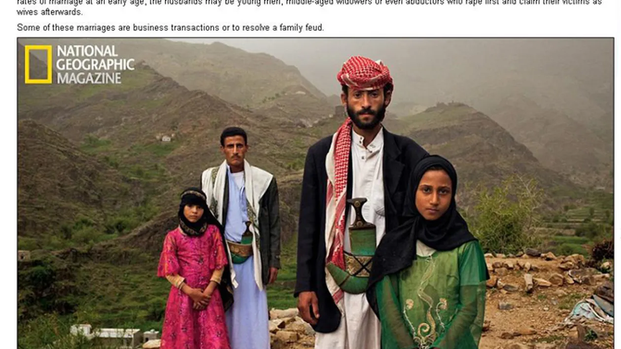 Pedofilia este legala in unele tari! Fetite de nici zece ani sunt maritate cu forta cu barbati care au de trei ori varsta lor