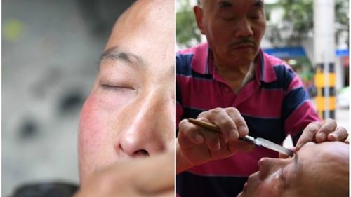 A mers la bărbier şi i-a cerut acestuia să îi radă OCHII! Explicaţia bărbatului e una absolut şocantă, iar imaginile au devenit rapid virale