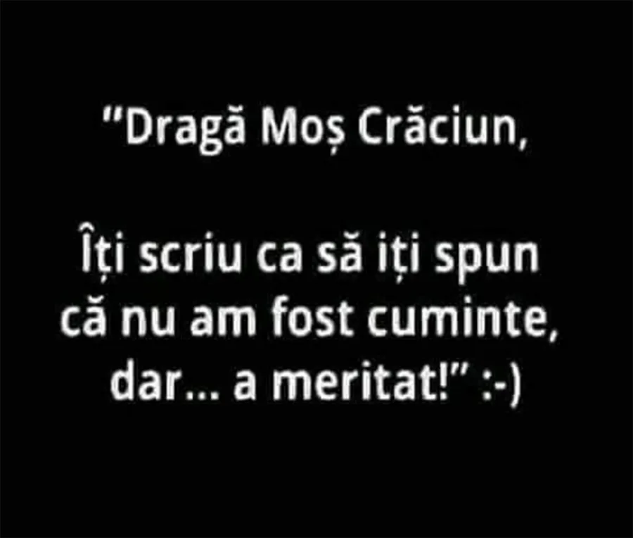 banc mos craciun scrisoare