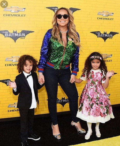 Mariah Carey, împreună cu fiica şi băieţelul ei